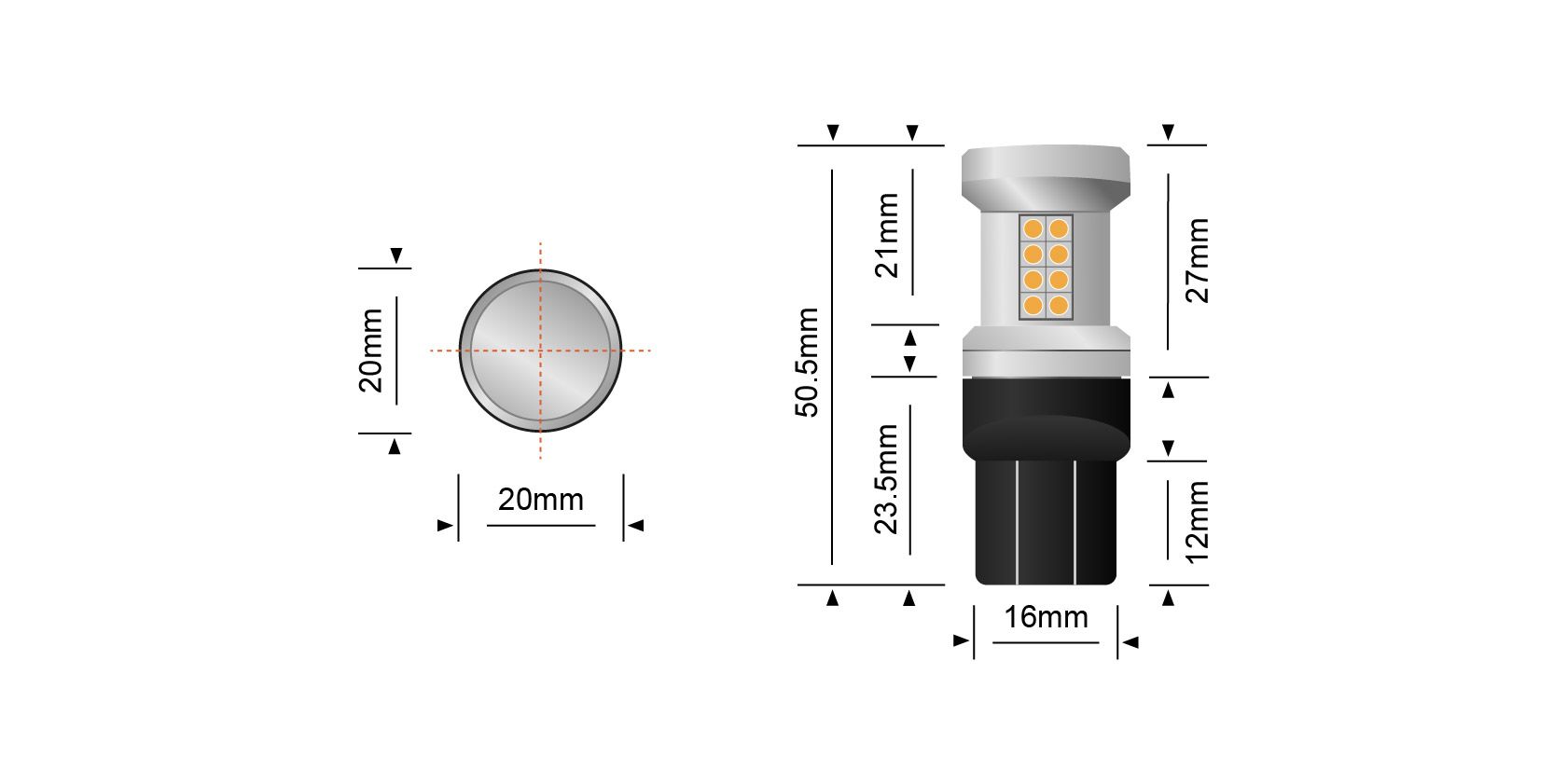 STEDI T20 21/5W  2-pack 